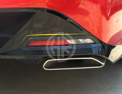 Carbon Fiber Back Bumper Reflector Covers for Hyundai Sonata