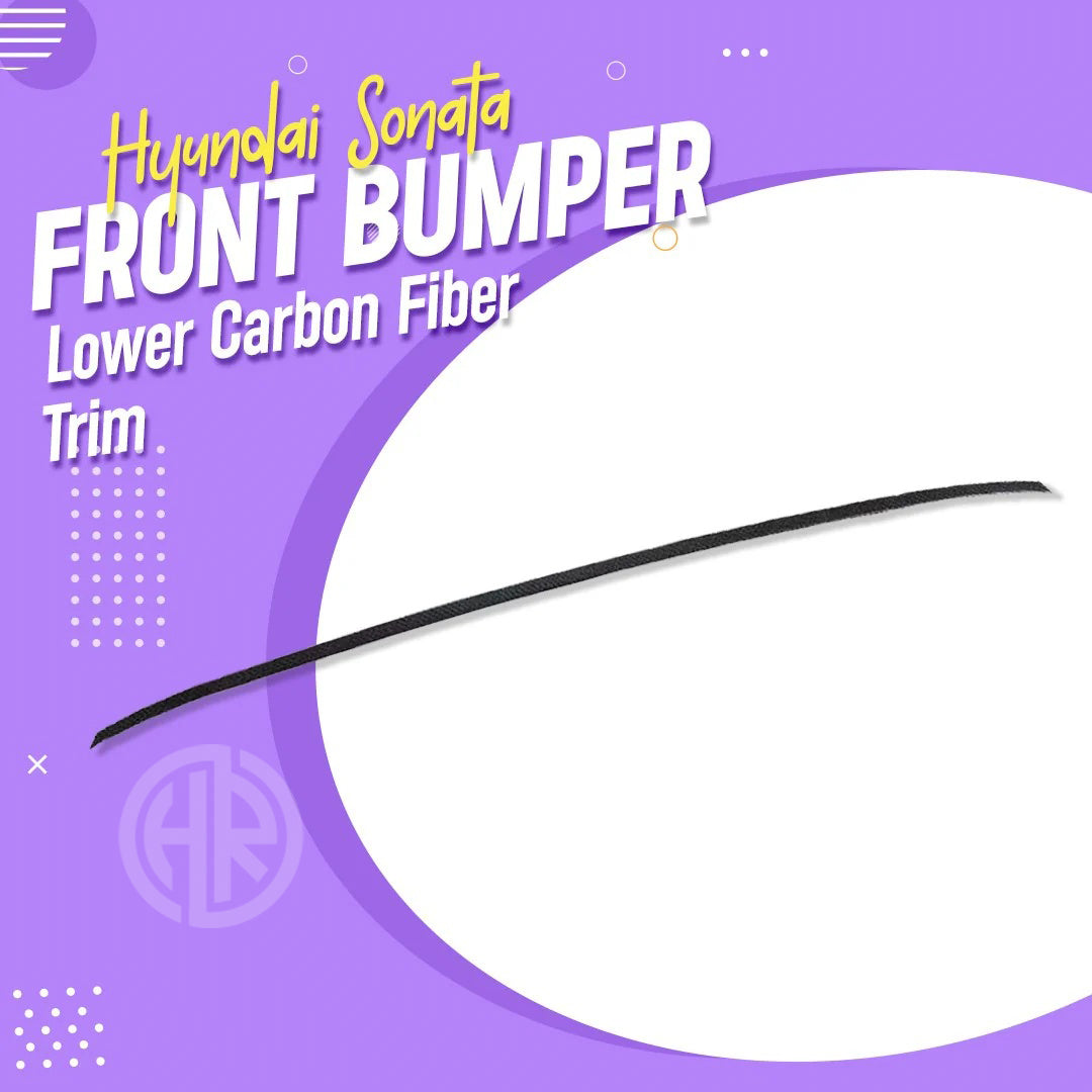 Carbon Fiber Trim for Hyundai Sonata Front Bumper Lower Part