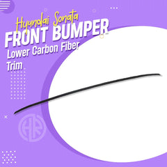 Carbon Fiber Trim for Hyundai Sonata Front Bumper Lower Part