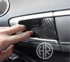 Carbon Fiber Inner Door Handle Bowl Covers for Hyundai Sonata