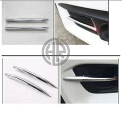 Chrome Bumper Fog Light Trims 2 Pcs for Honda Civic X