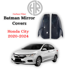 Honda City Carbon Fiber Side Mirror Cover Batman Style – Model 2021-2022