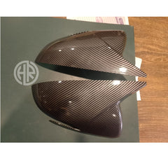 Hyundai Elantra Carbon Fiber Side Mirror Covers Batman Style Design