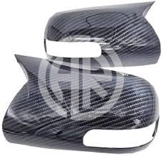Carbon Fiber Batman Style Side Mirror Covers with Indicator for Honda City 2009-2021