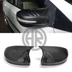 Carbon Fiber Batman Style Side Mirror Covers with Indicator for Honda City 2009-2021