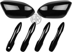Glossy Black Side Mirror Covers for Toyota Corolla 2015-2024