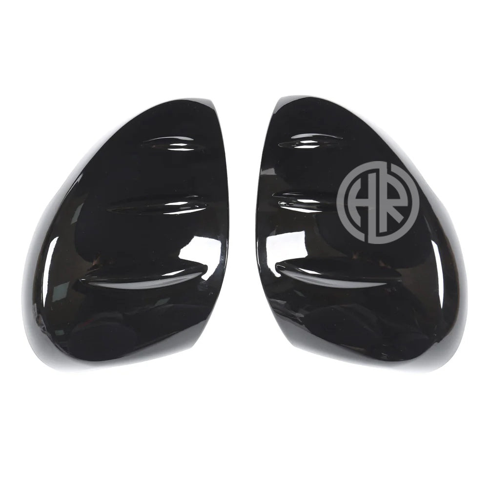 Glossy Black Shark Style Side Mirror Covers for Honda Civic 2022