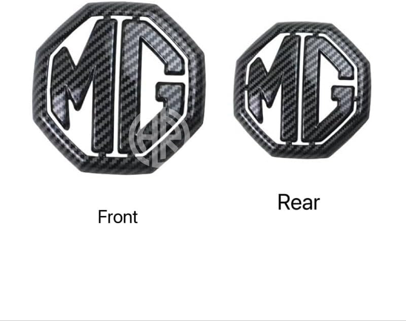 Carbon Fiber Front & Rear Emblem/Grill Badge Set for MG ZS 2020-2021