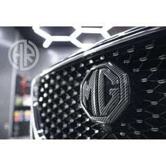 Carbon Fiber Front & Rear Emblem/Grill Badge Set for MG ZS 2020-2021