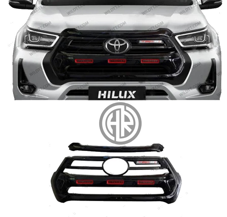 Extreme GT Style Front Grill Cover for Toyota Hilux Revo 2017-2021