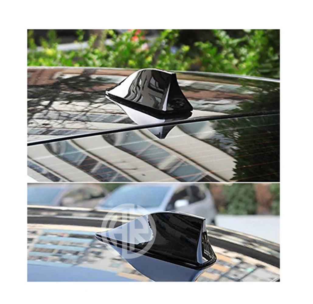 Black & Chrome & Carbon Fiber Shark Fin Antenna