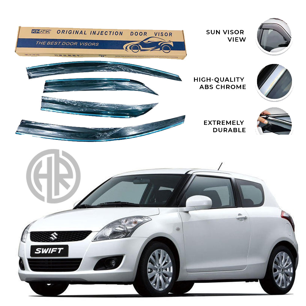 Chrome Air Press Sun Visors for Suzuki Swift