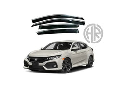 Chrome Air Press Sun Visors for Honda Civic X 2016-2021