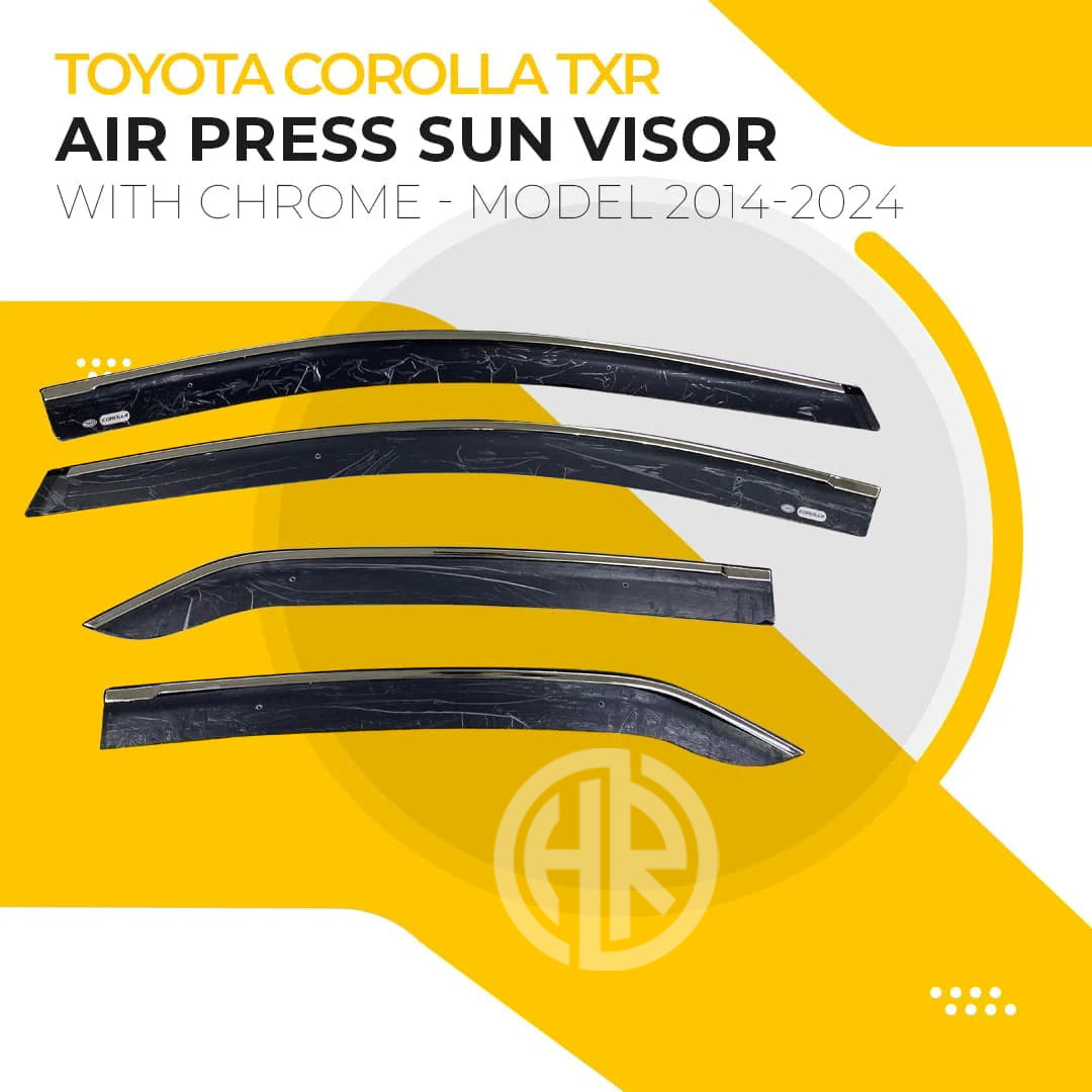 Chrome Air Press Sun Visors for Toyota Corolla 2014-2022