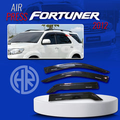 Chrome Air Press Sun Visors for Toyota Fortuner 2015