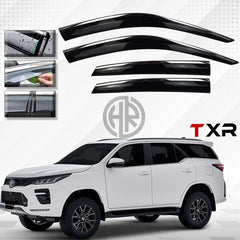 TXR Chrome Air Press Sun Visors for Toyota Fortuner 2021