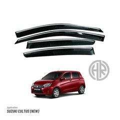 Chrome Air Press Sun Visors for Suzuki Cultus 2018-2021