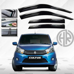 Chrome Air Press Sun Visors for Suzuki Cultus 2018-2021