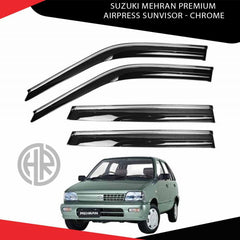 Chrome Air Press Sun Visors for Suzuki Mehran