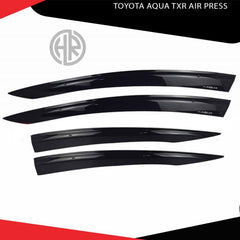 TXR Chrome Air Press Sun Visors for Toyota Aqua
