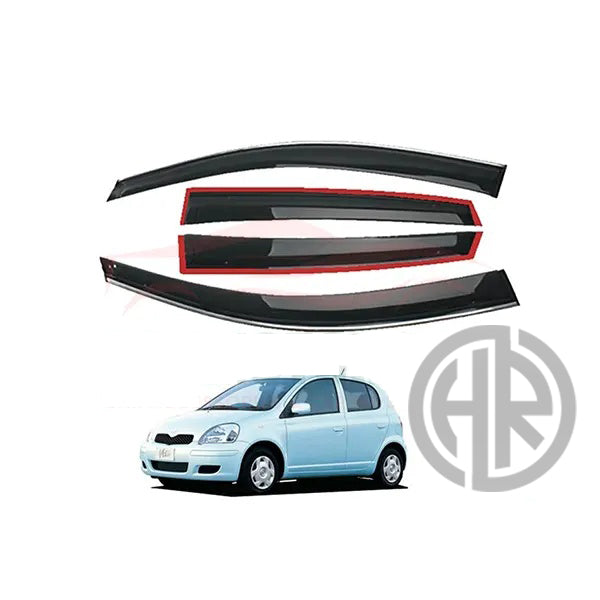 Chrome Air Press Sun Visors for Toyota Vitz 2005