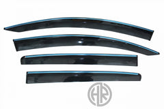 Chrome Air Press Sun Visors for Toyota Vitz 2005