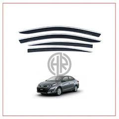 TXR Chrome Air Press Sun Visors for Toyota Yaris