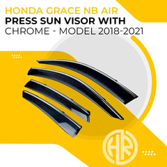 Chrome Air Press Sun Visors For Honda Grace (2018-2021)