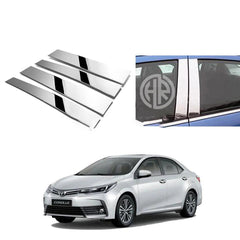 Chrome Door Pillar Trim For Toyota Corolla