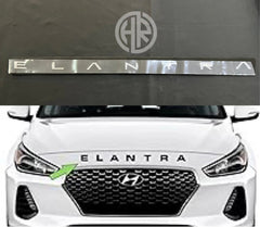 Chrome Bonnet Emblem For Hyundai Elantra
