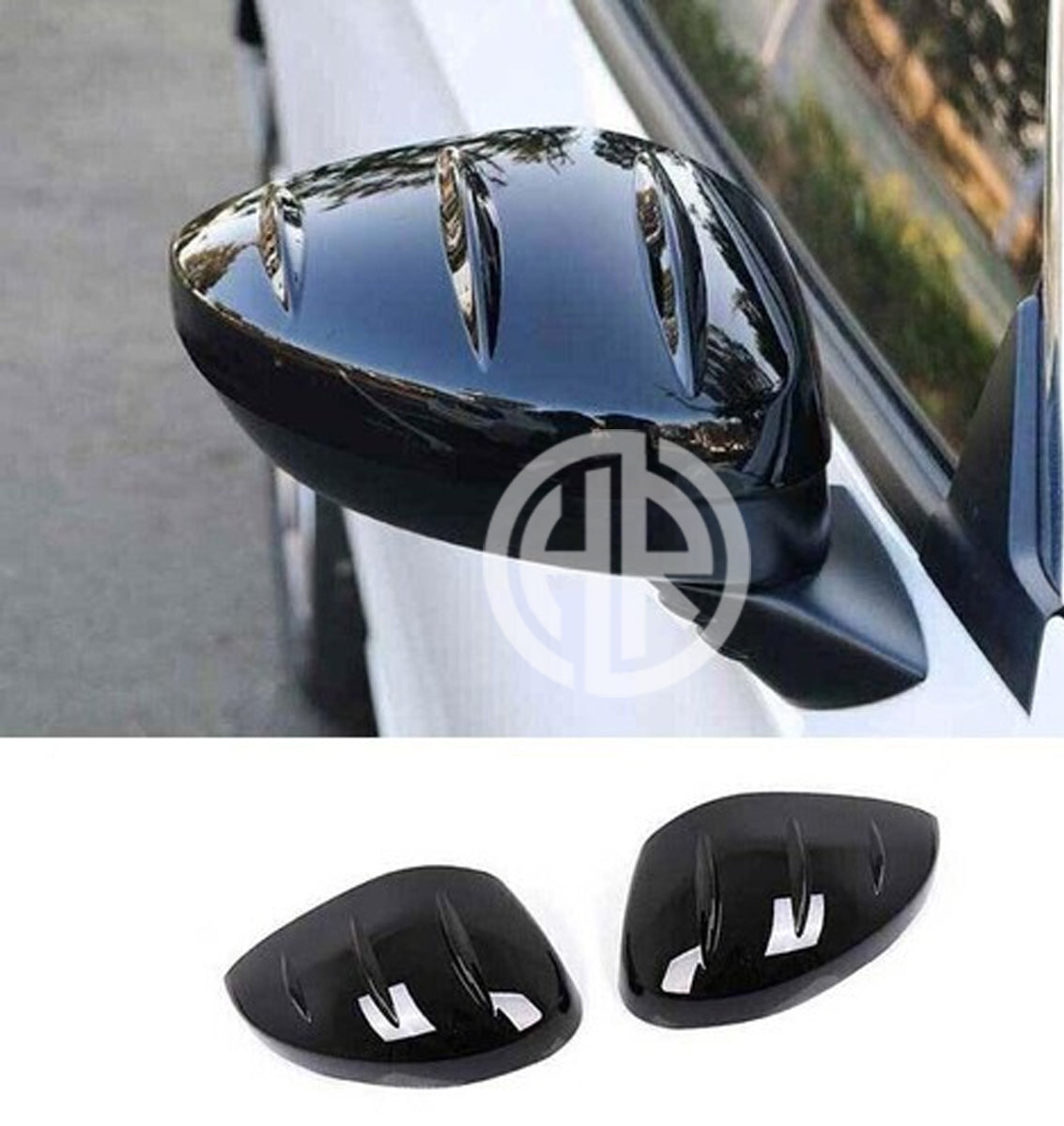 Glossy Black Side Mirror Covers For Toyota Corolla (2015-2024)