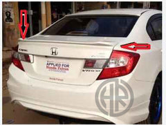 Painted Fiber Trunk Spoiler For Honda Civic Rebirth