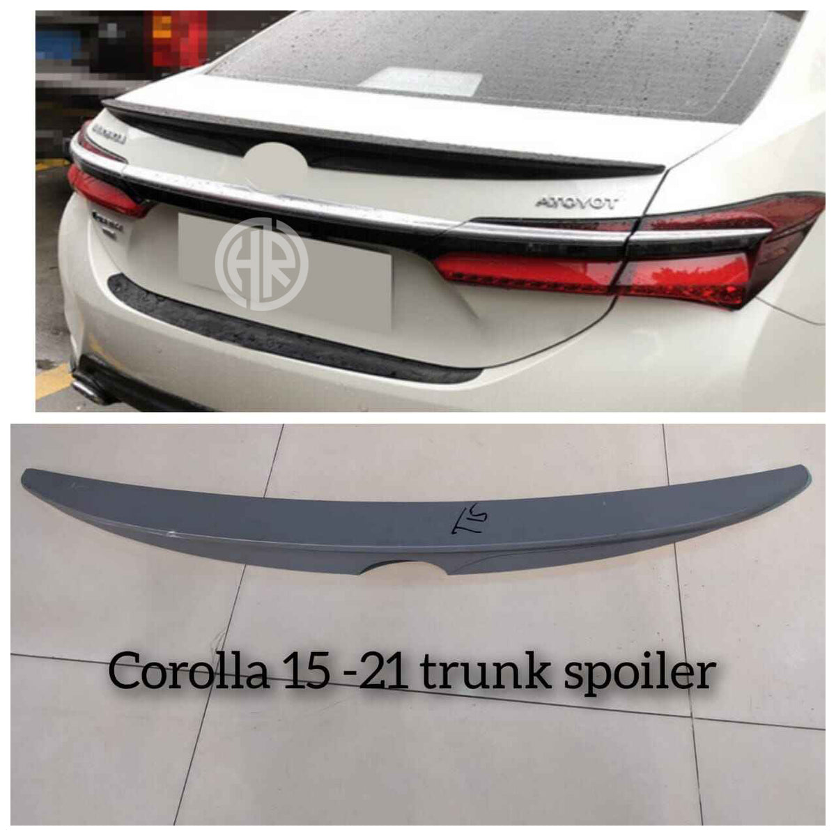 Painted Fiber Trunk Spoiler For Toyota Corolla (2015)
