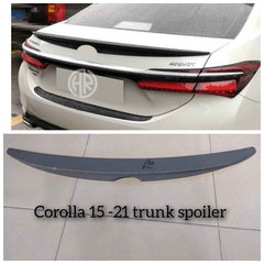 Painted Fiber Trunk Spoiler For Toyota Corolla (2015)