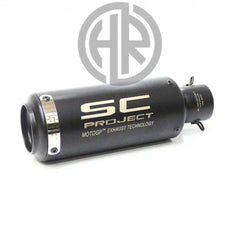Black Straight SC Project Exhaust For Universal Bikes