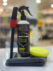 4-in-1 Ultimate Car Detailing Kit Cleaner Spray with Microfiber, Brush & Pad