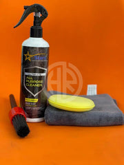 4-in-1 Ultimate Car Detailing Kit Cleaner Spray with Microfiber, Brush & Pad