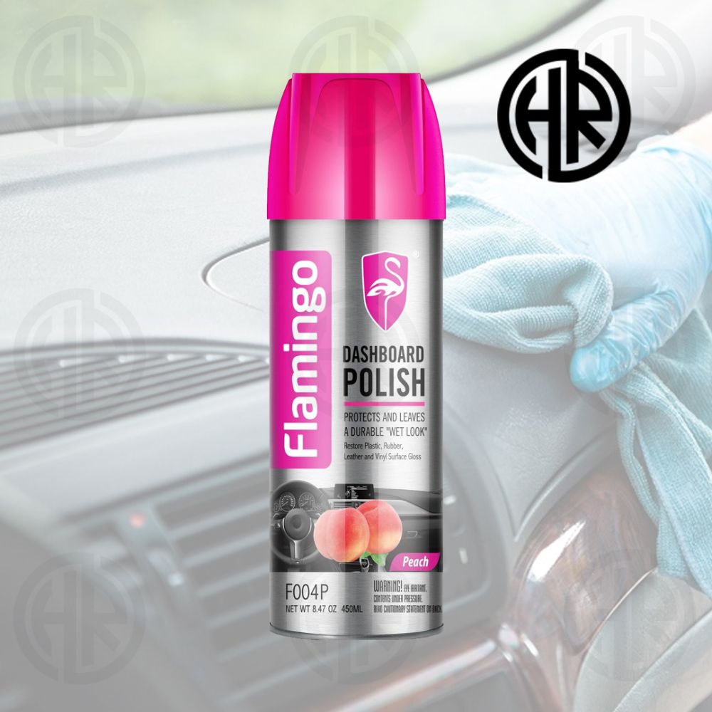 FLAMINGO Dashboard Polish 450ml – Long-Lasting Shine & UV Protection for Car Interiors