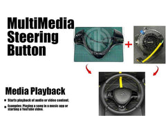 Multimedia Steering Control Buttons For Suzuki Alto