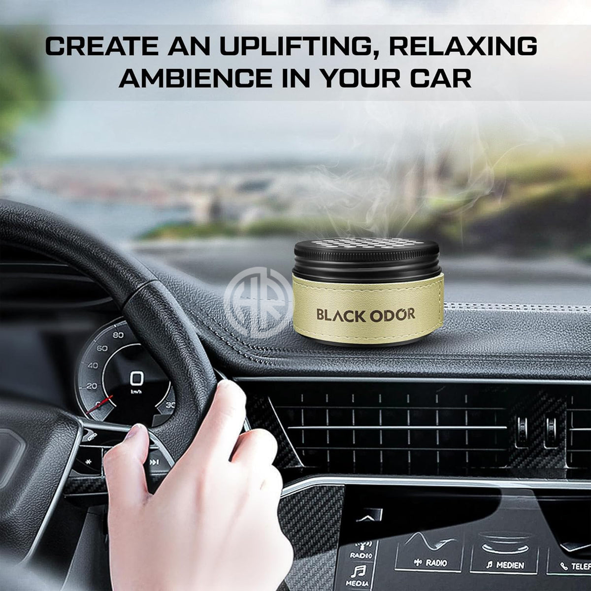 Black Odor Rose Dew Car Fragrance (100g)