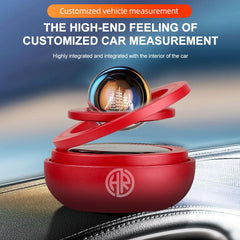 Solar Magnetic Levitation Alloy Car Air Freshener - Long-Lasting Fragrance & Rotating Design