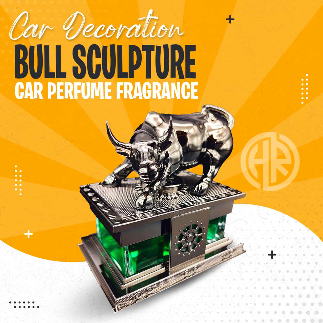 Bull Sculpture Dashboard Perfume