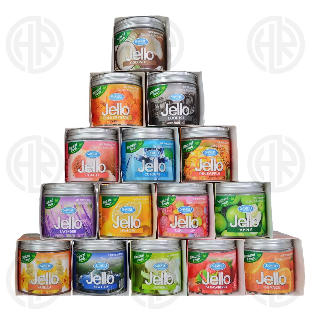 Jello Air Freshener Premium Sameili 220g Original Gel Perfume for Car & Home Long Lasting Odor Eliminator with Natural Essential Oils All Flavors Available