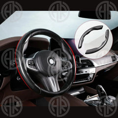 Universal Carbon Fiber Car Steering Grip Cover Premium Comfort & Style