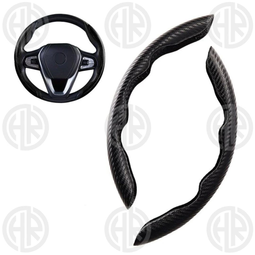 Universal Carbon Fiber Car Steering Grip Cover Premium Comfort & Style