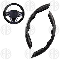 Universal Carbon Fiber Car Steering Grip Cover Premium Comfort & Style