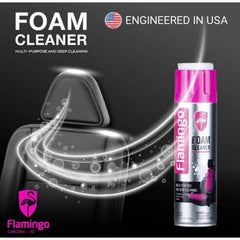 Flamingo Multipurpose Foam Cleaner 650ml Car Interior, Dashboard, Fabric, Sofa & Home Cleaning Spray