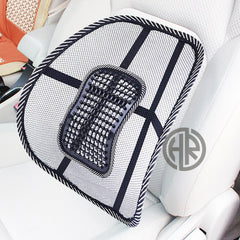 Universal Back Support Cushion for Car & Office Chair – Mesh Lumbar Massage Pad – Breathable Ergonomic Design for Back Pain Relief