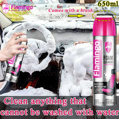 Flamingo Multipurpose Foam Cleaner 650ml Car Interior, Dashboard, Fabric, Sofa & Home Cleaning Spray